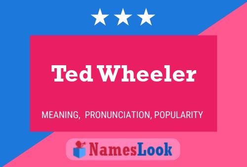 Ted Wheeler Namensposter