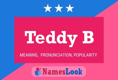 Teddy B Namensposter