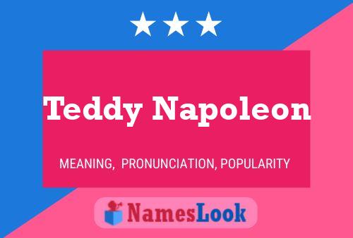 Teddy Napoleon Namensposter