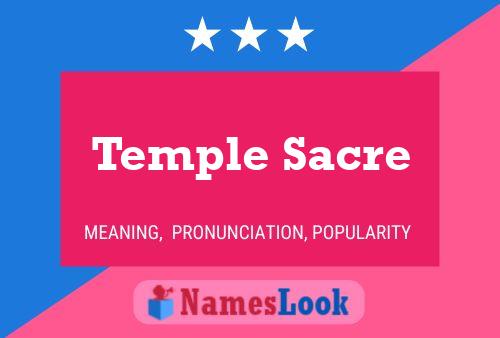 Temple Sacre Namensposter