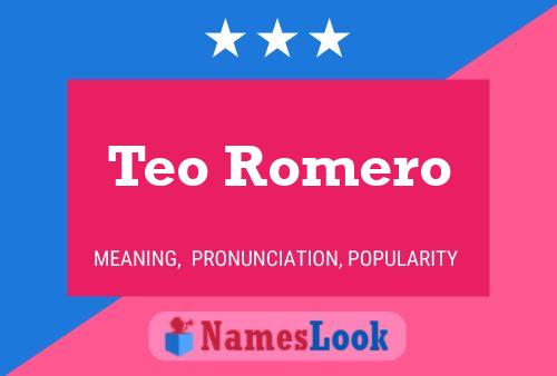 Teo Romero Namensposter