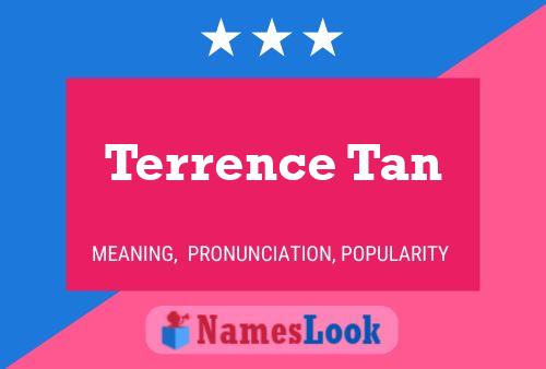 Terrence Tan Namensposter