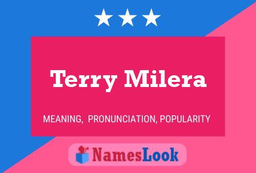 Terry Milera Namensposter