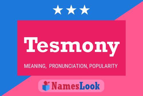 Tesmony Namensposter