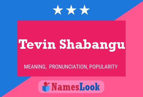 Tevin Shabangu Namensposter