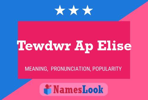 Tewdwr Ap Elise Namensposter