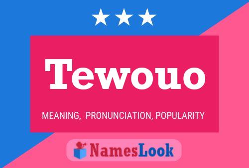 Tewouo Namensposter