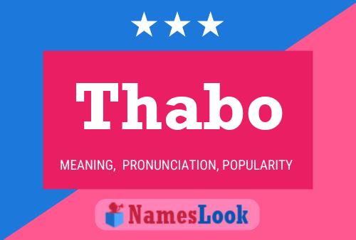 Thabo Namensposter