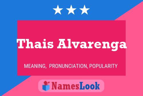 Thais Alvarenga Namensposter