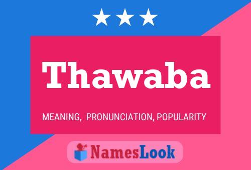 Thawaba Namensposter