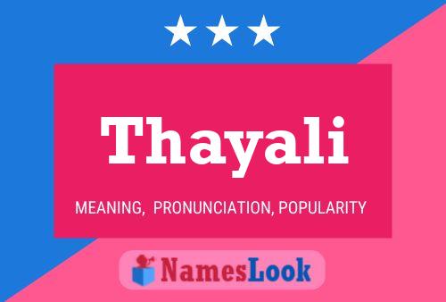 Thayali Namensposter