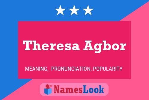 Theresa Agbor Namensposter