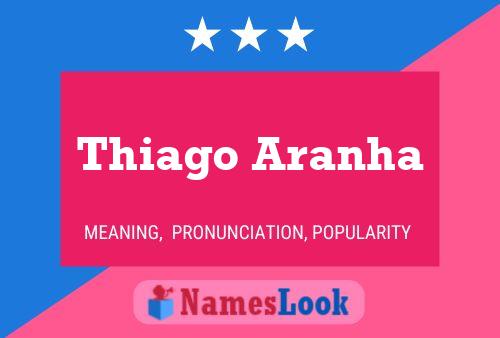 Thiago Aranha Namensposter