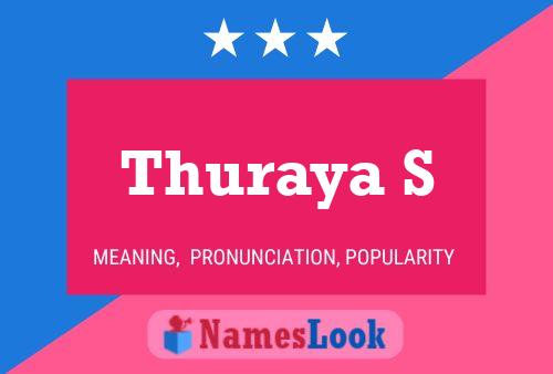 Thuraya S Namensposter