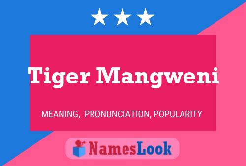 Tiger Mangweni Namensposter