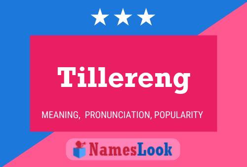 Tillereng Namensposter