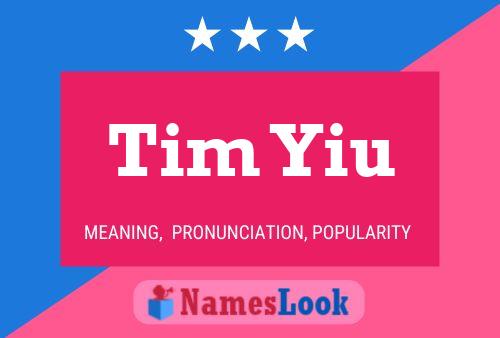 Tim Yiu Namensposter