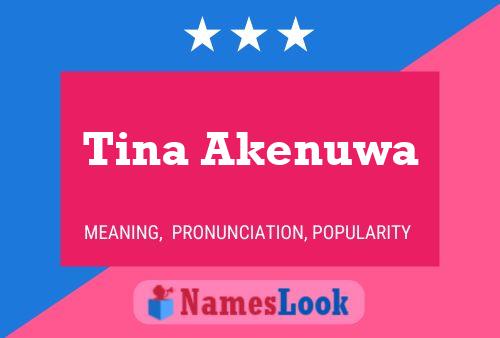 Tina Akenuwa Namensposter