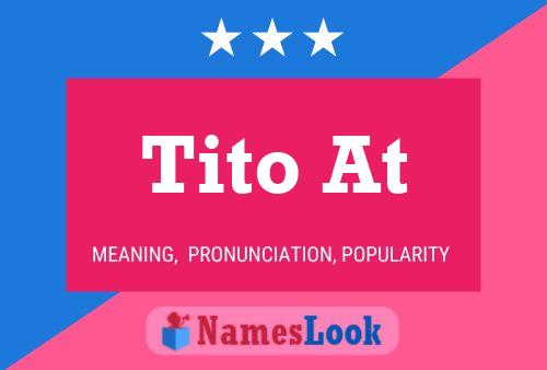 Tito At Namensposter