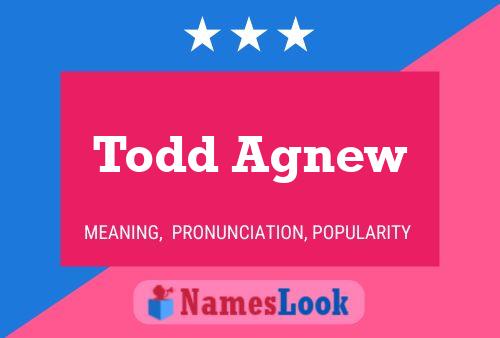 Todd Agnew Namensposter