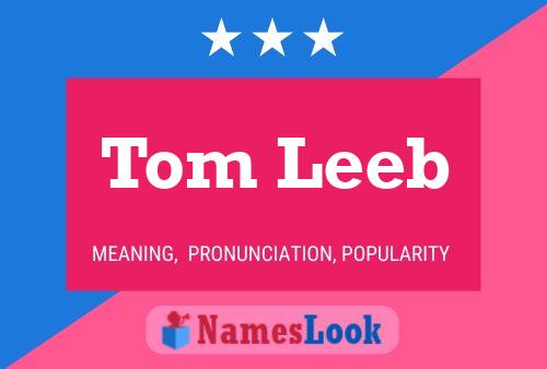 Tom Leeb Namensposter