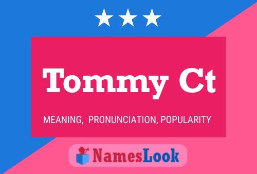 Tommy Ct Namensposter