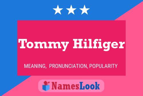 Tommy Hilfiger Namensposter