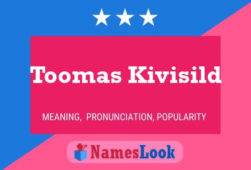 Toomas Kivisild Namensposter