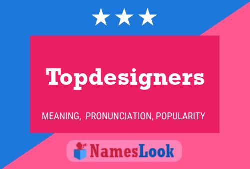 Topdesigners Namensposter