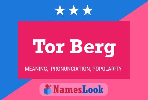 Tor Berg Namensposter