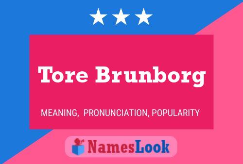 Tore Brunborg Namensposter