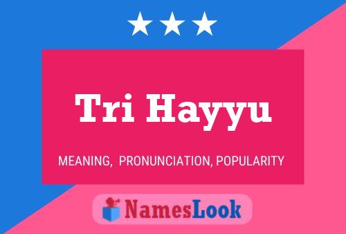 Tri Hayyu Namensposter