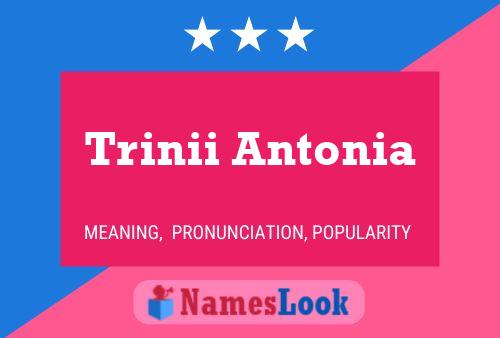 Trinii Antonia Namensposter