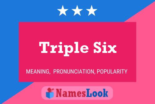 Triple Six Namensposter