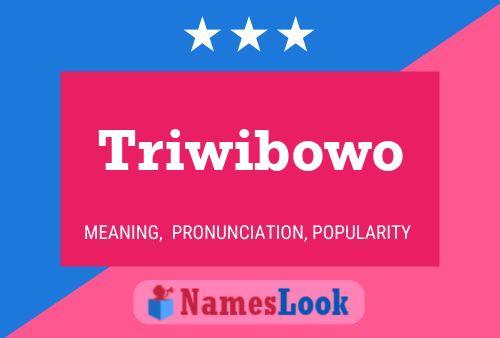 Triwibowo Namensposter