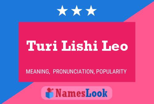 Turi Lishi Leo Namensposter