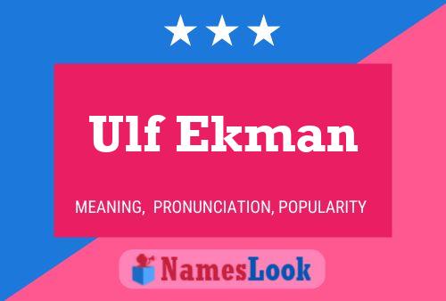 Ulf Ekman Namensposter