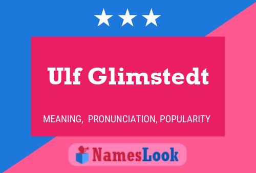 Ulf Glimstedt Namensposter