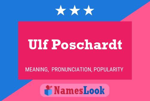 Ulf Poschardt Namensposter