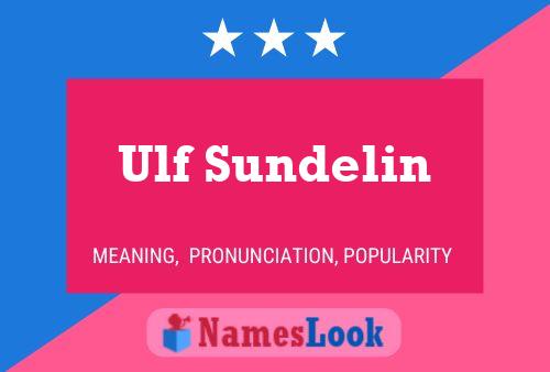 Ulf Sundelin Namensposter