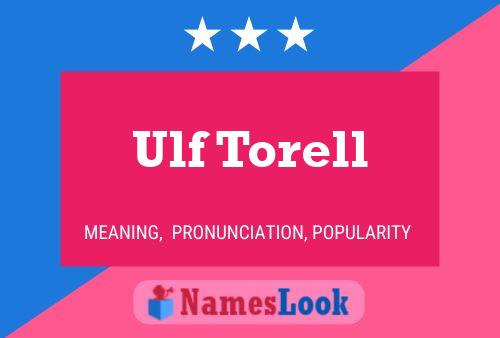 Ulf Torell Namensposter