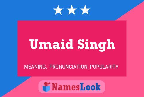 Umaid Singh Namensposter