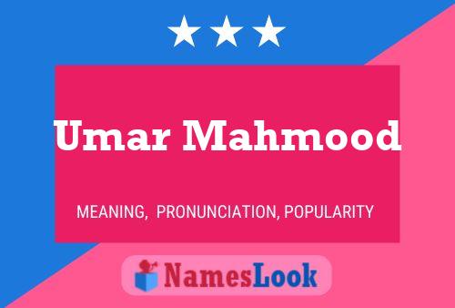 Umar Mahmood Namensposter