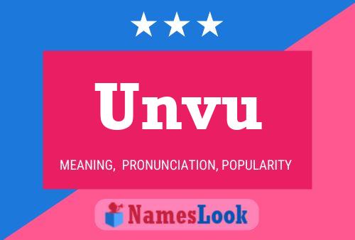 Unvu Namensposter