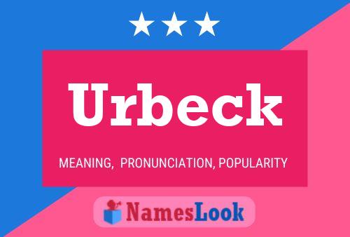 Urbeck Namensposter