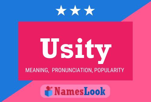 Usity Namensposter