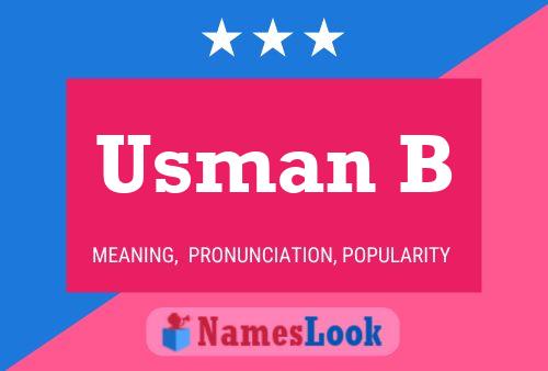 Usman B Namensposter