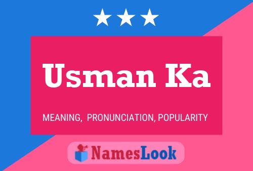 Usman Ka Namensposter