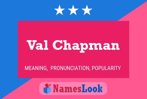 Val Chapman Namensposter