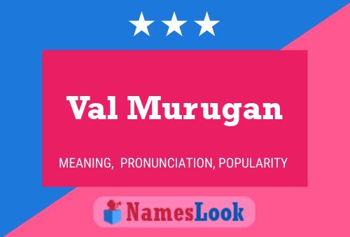 Val Murugan Namensposter